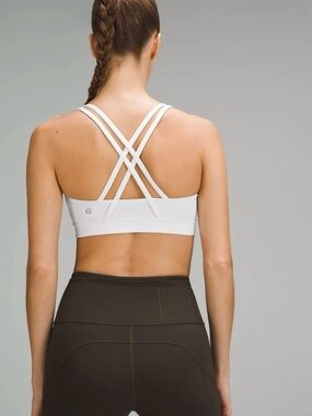 White Strappy Lululemon Sports Bra